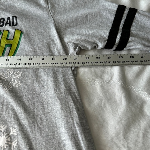 The Grinch Holiday Gray Christmas Long Sleeve T-Shirt Size 2X Good to be Bad - Picture 7 of 11